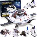 6-in-1 Solar Robot Building Kit for Boys Aged 8-13, Educational Robotic Toys for Kids, Science Kits STEM Toys Birthday Gifts for 8 9 10 11 12 Years Old Boys Girls Teens (White)