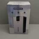 Dehumidifier, Dehumidifiers for Home, 98 OZ Water Tank, (1000 sq.ft) Quiet Dehumidifier for Basement Bathroom Bedroom with Humidity Display, Auto Shut Off, Relaxing 7 Color Ambient Light(White)