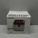 Chefman Fry Guy, The Most Compact & Convenient To Deep Fry Comfort Food, Restaurant-Style Basket With A 1.6-Quart Capacity, Easy-View Window & Adjustable Temp Control, Stainless - 1.5 Liter