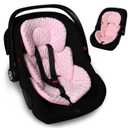 Infant Carseat Insert, 2-in-1 Reversible Baby Car Seat Cushion for Newborn Toddler Head & Body Support Car Seat Pad for Carseats, Strollers, Swings, Bouncers