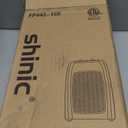 Shinic Space Heater for Indoor Use, 1500W/750W/ECO Ceramic Space Heater, 1s Fast Heat, Overheat and Tipover Protection, Portable Electric Heater, Safe and Quiet Office Small Room Desk Heater, Black