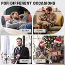 Mens Slipper Socks with Grippers, Winter Gift Warm Thermal Fuzzy with Non Slip Floor Home Socks US 9-12 ((Snowflake Grips) Paw Collection)