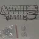 KESOL RustProof Sponge Holder Caddy for Kitchen, Stainless Steel Organizer, Brush Holder, 304 Accessories, Suction Cup + Adhesive (Silver)