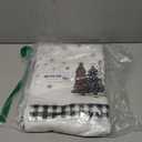 Artoid Mode Black White Buffalo Plaid Snowman Xmas Trees Christmas Kitchen Towels Dish Towels, 18x26 Inch Daily Winter Decoration Hand Towels, Set of 4