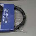 Custom-Fit for Kia Steering Wheel Cover, Premium Leather Car Steering Wheel Cover with Logo, Non-Slip, Breathable, for Kia Accessories (B-Style,for Kia)