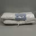 FlyGulls Corduroy Chair Cushions for Dining Chairs Indoor Kitchen Seat Cushion with Ties 1 Pack Tufted Large Kitchen Seat Pads for Dining Room 18" x 18" White