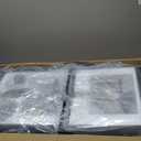 Pavloatu 33.46" Large Black Chandelier for High Ceilings Tiered Pendant Light Fixtures Rectangular Farmhouse Chandelier for Foyer Entryway Staircase Living Room Kitchen Island 8 Lights