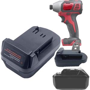 UNIKI Battery Adapter for makita 18V Battery to for Milwaukee ToolFit for makita 18V Lithium Batteries, Work for Milwaukee M18 18V MAX Cordless Tool