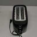 OVENTE Electric Toaster Machine with 6-Shade Browning Selector Setting, Compact Design and Removable Crumb Tray, 700W Power Perfect for Toasting Bread, Thin Bagels and Waffles (Black)