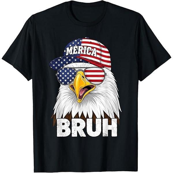America T-shirt, Black, Kids 4