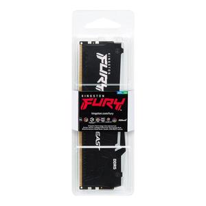Kingston Technology Kingston Fury Beast RGB 16GB 5200MT/s DDR5 CL40 DIMM Desktop Memory Single Module | Intel XMP 3.0 | Infrared Sync Technology | Overclocking Stability | KF552C40BBA-16
