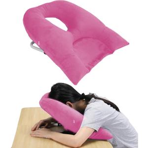 Lumbar Support Pillow, Adjustable Back Support Pillow, Back Rest Pillow, Improve Lower Back Pain Relief & Sitting Posture, for Home, Office, Travel (Pink)