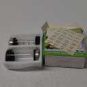 7 oz Salt and Pepper Shaker Set with 304 Stainless Cover Adjustable Outlet Holes Glass Spice Jars Dispenser Seasoning Cans for Kitchen Decor and Home Restaurant BBQ Camping Kitchen Accessories (2Pcs) (2 PCS 200ML(2.36*4.92 IN))