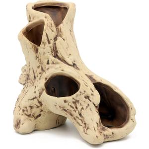 ALEGI Aquarium Tree Stump Hole for Betta Fish Toys, Rock Cave Cichlid Stone Betta Fish Accessories 10, 20 Gallon Fish Tank Decorations, Aquarium Rocks Decor