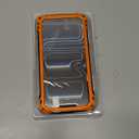 Lanhiem for iPhone 17 Pro Max Metal Case with Kickstand, Compatible with MagSafe, Built in Tempered Glass Screen Protector, Heavy Duty Shockproof Rugged Full Body Tough Phone Cover 6.9" (Orange)