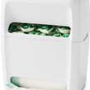 YouCopia SinkSuite Bag & Pod Dispenser, Standing Garbage Bag and Dishwasher Pod Organizer with Removable Lids for Storage, Speckled White