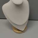 Justsoso 9" Bamboo Necklace Display Stand Jewelry Bust Holder Organizer Pendant Jewellery Rack For Home or Store Show (Beige)