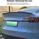 KIMISS Universal Car Rear Trunk Spoiler Lip for Sedan & Coupe, 99cm Lightweight ABS Wing, Enhances Stability & Reduces Drag