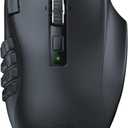 Razer Naga V2 HyperSpeed Wireless MMO Gaming Mouse: 19 Programmable Buttons - HyperScroll Technology - Focus Pro 30K Optical Sensor - Mechanical Mouse Switches Gen-2 - Up to 400 Hr Battery Life