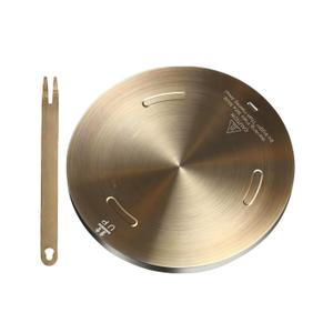 Heat Diffuser Plate, Grouarty Stainless Steel Cooking Induction Adapter (Gold, 9.45 inch)