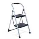 Step Stool for Adults,2 Step Ladder Folding 330lbs Anti Slip Step Stool,Foldable Ergonomic 2 Steel Stool with Wide Pedal for Home, Kitchen, Office (Sliver)