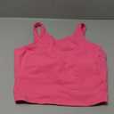THE GYM PEOPLE Women's Sports Bra Sleeveless Workout Tank Tops Running Yoga Cropped Tops with Removable Padded (Medium, Bright Pink)