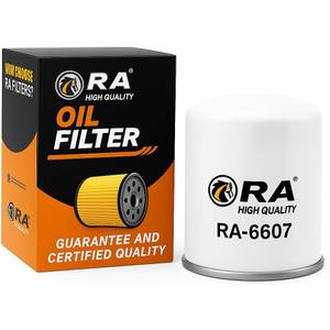 RA-6607 Engine Oil Filter Compatible with Nissan Altima, Rogue, Sentra, Versa, Maxima, Infiniti Q50 Q60 QX50 QX60, Mazda 3 CX-5 MX-5 Miata, Subaru Forester Impreza Outback