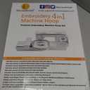 New brothread Embroidery Machine Hoop 4 in 1 Set (SA437+SA438+SA439+SA441) Compatible with Brother Innovis NQ3600D/3500D NQ1700E/1600E/1400E VE2200 4000D 1500D V7 V5 V3 BabyLock Ellegante/Aventura