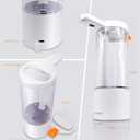 Practical 17oz. Automatic Touch-Free Rechargeable Sensor Liquid Soap Pump Dispenser, Adjusted by Sensor Distance Liquid Output (White_Orange)