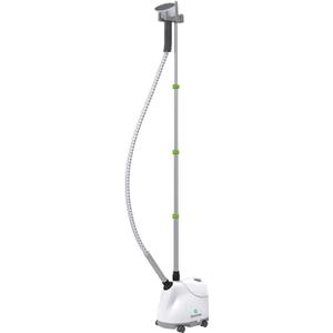 Steamfast SF-407 Canister Fabric Steamer, With Telescopic Pole and Fabric Brush, 45 Second Heat Up Time, Chemical-Free Steam, Clothes Hook, Fabric Brush, 40-Ounce Water Tank, White