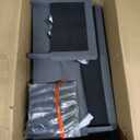 JAMFLY 3-Seat Convertible L-Shaped Sectional Sofa with Reversible Ottoman, Upholstered Fabric Couch for Small Living Rooms, Modern Modular Couch for Apartment, Studio & Loft, Grey