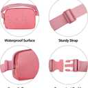 VOROLO Fanny Pack For Women And Men Crossbody Bag Belt Bag with Adjustable Strap Graduation Gifts Deep Pink