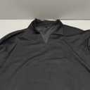 COOFANDY Men's V Neck Short Sleeve Stretch Knit Polo Shirt, XXL