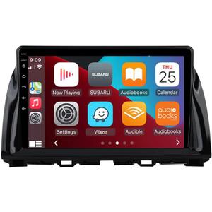 for Mazda CX5 CX-5 Radio 2012-2015 with 10.1" IPS Touchscreen Wireless Carplay Android Auto GPS Navigation for Car Stereo Head Unit Built-in DSP with Free Backup Camera (4GB RAM+64GB ROM)