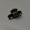 The RPZL Premium Acetate Big Hair Accessory | Oversized Claw Clip for Thick and Thin Hair | Stylish Hair Jaw Clip for Women and Girls (Black Bows)