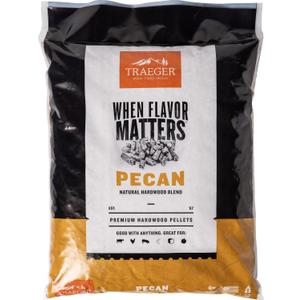 Traeger Grills Pecan 100% All-Natural Wood Pellets for Smokers and Pellet Grills, BBQ, Bake, Roast, 18 lb. Bag
