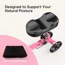 Knee Scooter Foldable Leg Scooter for Adults for Foot Surgery Knee Walker for Ankle Foot Sugery Crutch Alternative Pink