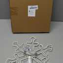 Attmu 2 Pcs Christmas Snowflake Window Lights with 144 LED Cool White, 8 Lighting Modes 12 Inches Snowflake Lights Outdoor Decorations for Home Window Display Furniture Xmas Decor