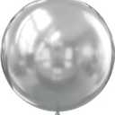 36 Inch Metallic Silver Balloons, 9Pcs Giant Silver Balloons Jumbo Large Thick Big Latex Balloons for Birthday Baby Shower Wedding Anniversary Graduation Photo Shoot New Year Party Decorations