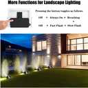 Solar Flag Pole Light, Flagpole Light Solar Powered Outdoor Bright LED 6000K Dusk to Dawn IP65 Waterproof with Bracket Clamp Fits 1.4-3 Pole Mount and Stakes for Ground Wall Mounting