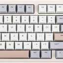 EPOMAKER Galaxy100 QMK/VIA Wireless Gaming Keyboard, Aluminum Shell, Bluetooth/2.4Ghz/USB-C, Pre-Lubed Hot-Swappable Linear Switches, NKRO, RGB Backlit (Creamy White, Wisteria Linear Switch)