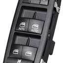 Front Driver Side Master Power Window Switch for 2009-2012 Dodge Ram 1500 2500 3500, 08-11 Dodge Grand Caravan Nitro Chrysle Town Country Door Lock Switch Control 4602863AB 4602863AC 4602863AD
