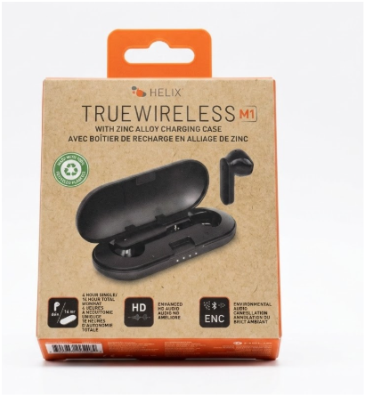 Helix True Wireless With Zinc Alloy Charging Case
