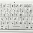 Mini Keyboard with Bluetooth 5.0/2.4G Dual Mode, Gyroscopic Motion Mouse, 64 Keys, RGB Backlight Options, Rechargeable Battery, Type-C Win/iOS/Android/(White)