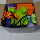 Beach Toys for Kids Toddlers, Sand Castle Toys with 4 Sand Bucket and Shovels, Mesh Bag & Molds, Ice Cream Travel Sandbox for Beach Sandbox for Toddlers Kids Baby Boys Girls Age 3-10