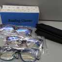 CLASAGA Progressive Multifocus Reading Glasses for Women, Pattern Print Blue Light Block Stylish Ladies Computer Readers (3 Mix-2)
