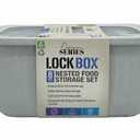 Lock Box™ 8 Piece Nested Food Storage Set, 8 pc - Fred Meyer