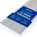 Door Threshold - High Quality 12" Wide Aluminum Thresholds Strip for Doorways, Flat Transition Door Saddle Low-Profile Door Sill, Corrugated, 12 x 36 Inches