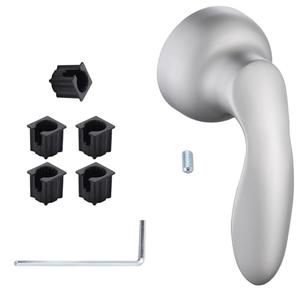 1046987 Shower Handle Replacement, Metal Lever Handle for Kohler Coralais Faucet Brushed Nickel with 5 Plastic Adapter Inserts