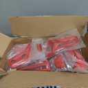 Tire Valve Stem Cap Cover - (5 Pack) Tire Air Cap Metal with Plastic Liner Corrosion Resistant Leak-Proof American Flag for Car Truck Motorcycle Bike Red